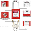 Padlock Group Lockbox Lockout Tagout Box Security 13 Guage with 5 Loto Locks AU
