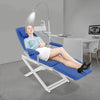 Portable Folding Dental Chair Dental Office Chair with LED Lamp Waste Basin Tray
