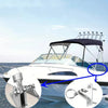 4Pcs 316 Stainless Steel Top Deck Hinge with Pin & Ring for Marine Boat Bimini
