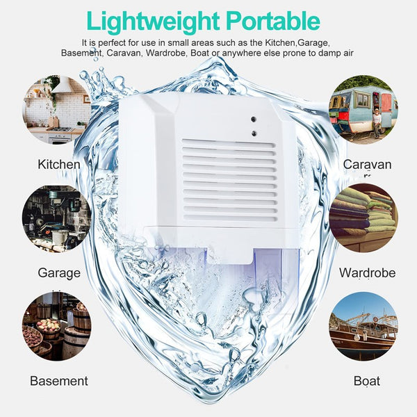 800ml Portable Dehumidifier Electric Air Dryer Home Office Moisture Removing AU