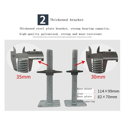 4 Pack Heavy Duty 6" Scaffolding Caster Wheels with Double Brakes 360° rotation