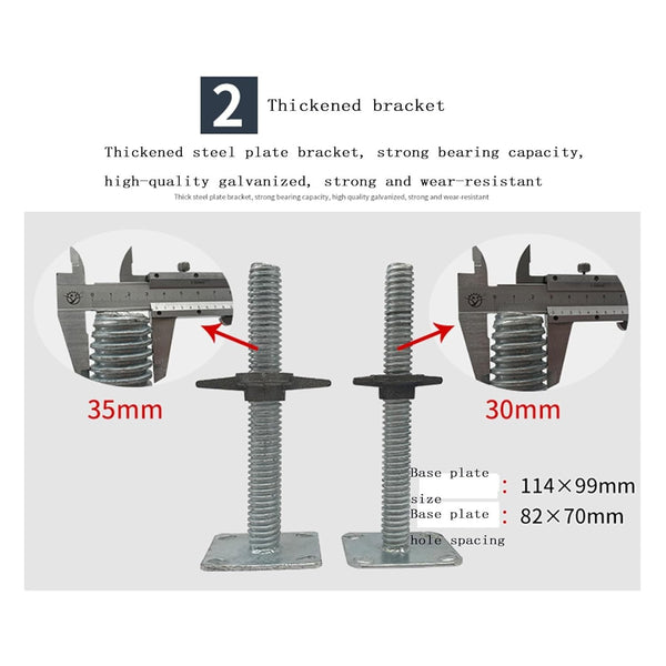 4 Pack Heavy Duty 6" Scaffolding Caster Wheels with Double Brakes 360° rotation