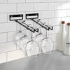 4PCS Wine Glass Racks Metal Wine Glass Holder for Kitchen Bar Decor Wall Mounted