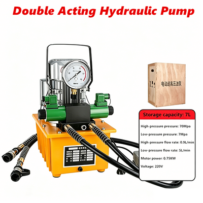 Electric Solenoid Hydraulic Oil Pump Double Acting Pump Porta Pack 70Mpa 750W AU