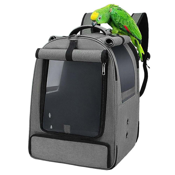 Portable Bird Carrier Cage Bag Breathable Parrot Out Backpack Pet Travel Box Car