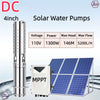 4" Solar Bore Well Pump Submersible Water 5.2m³/H 146m Farm Ranch