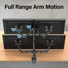 4 Monitor Stand Fits For 30 inch Computer Screen Full Adjustable Monitor Arm