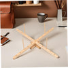 Wood Yarn Holder Compact Rotating Yarn Winder for Efficient Hand Knitting