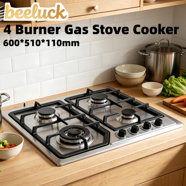 23.62″x20″ Built in Gas Cooktop 4 Burners Stove With NG/LPG Conversion Kit