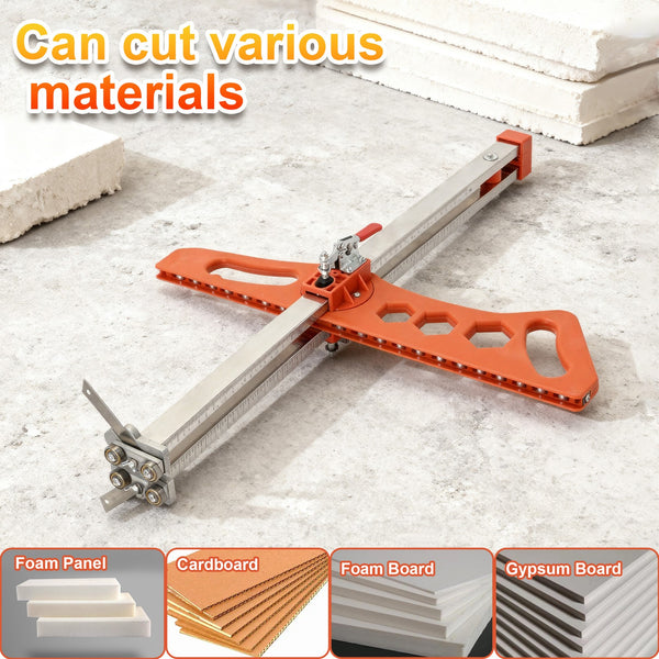 Foldable Drywall Cutter Drywall Cutting Tool Dual-Scale Gypsum Board Cutter