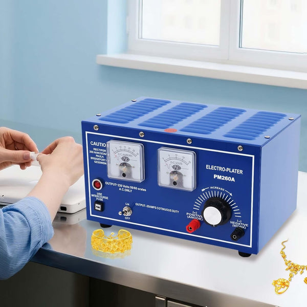 Gold Plating Machine 30A Jewelry Electroplating Plater Rectifier Goldsmith Tool
