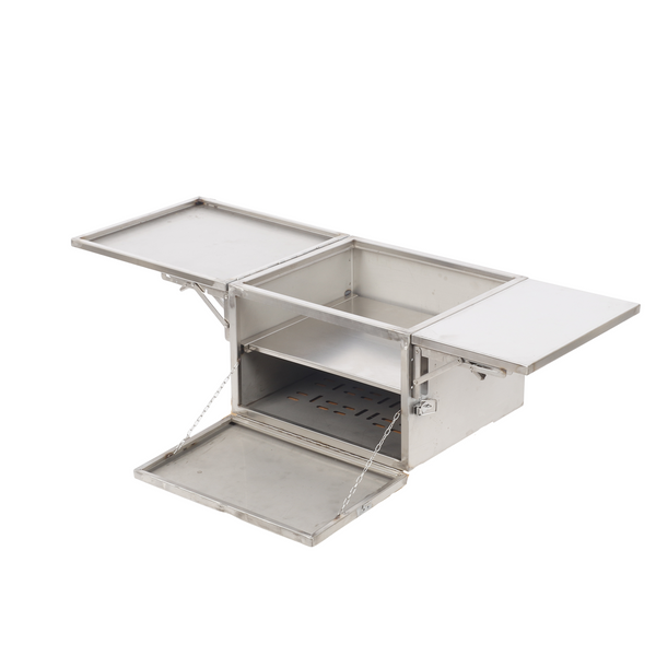 Foldable Motorcycle Trunk Camping Box Stall Box Shelves Barbecue Picnic Table