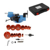 19pcs Bi-Metal Hole Saw Kit + Pipe & Tube Notcher with 0 to 60° Adjustable Angle