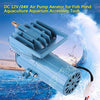 Aquarium &Pond Air Pump 12V 130W Fish Tank Aerator w/16 Outlets 140L/Min Airflow