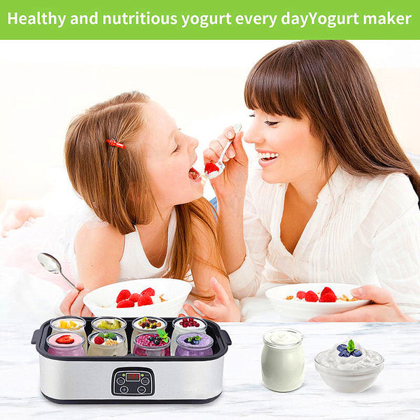 Probiotic Yogurt Maker with Adjustable Temp/ Time Control Get Better Gut Health