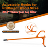 51" Timber Jack Cant Hook Log Roller Tool with Log Hook for Tree Felling Logging
