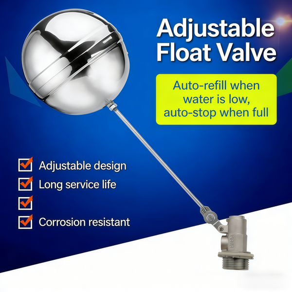 Float Ball Valve Floating Ball Stainless Steel 1 inch Water Tank Aquarium DN25