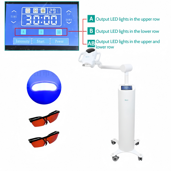 80W Lift Type Dental Cold Light Lamp Touch Screen Teeth Teeth Whitening Machine