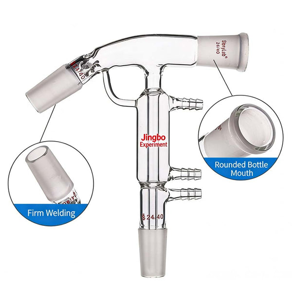 Lab Short Path Distillation Head 24/29 Condenser Micro Distiller Connecting Pipe