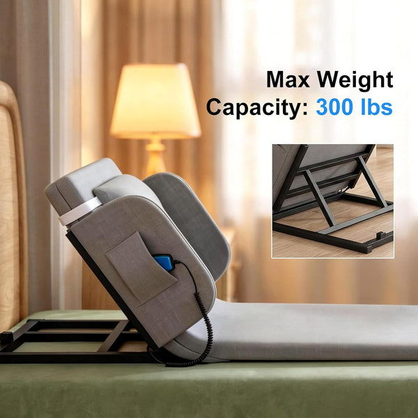 Adjustable Electric Lifting Bed Backrest for Elderly with Remote Full Length AU