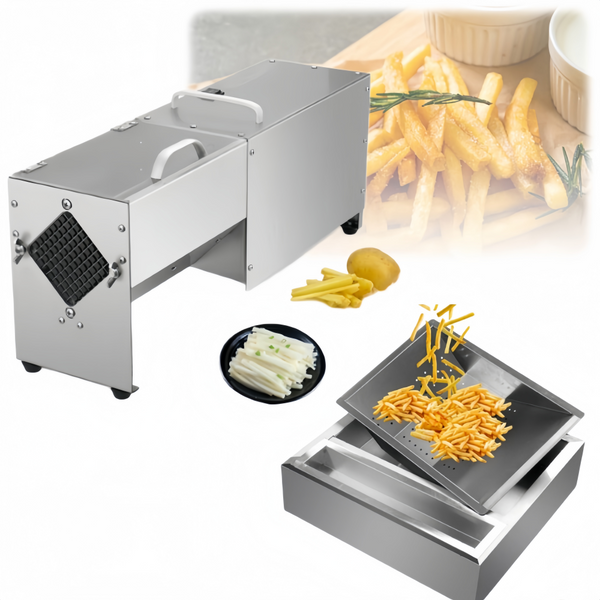 Electric French Fry Cutter Potato Deep Fryer Basket Strainers Fry Food Skimmer