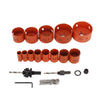 19pcs Bi-Metal Hole Saw Kit + Pipe & Tube Notcher with 0 to 60° Adjustable Angle