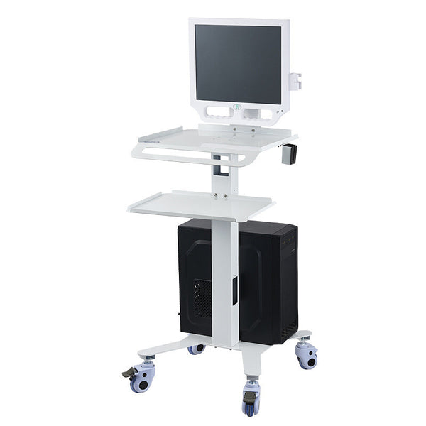 Medical Dental Lab Trolley Cart Intraoral Scanner Mobile Cart Clinic Laptop Rack
