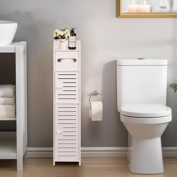Toilet Paper Holder Toilet Paper Stand Bathroom Storage Cabinet Beside 80X15.5CM