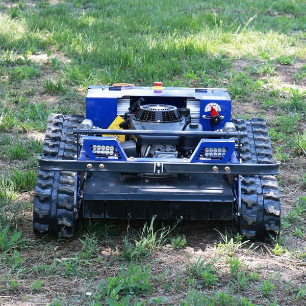 RC Petrol Lawn Mower with Snow Blade Tracked Mower & Snow Shovel 224cc 9HP AU
