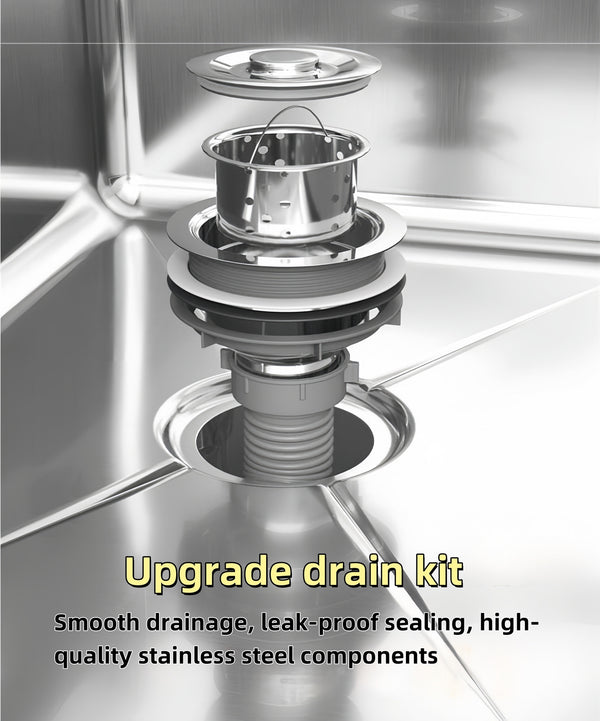 Commercial Mop Sink Stainless Steel Utility Sink Floor Mounted 45*41*55cm w/Leg