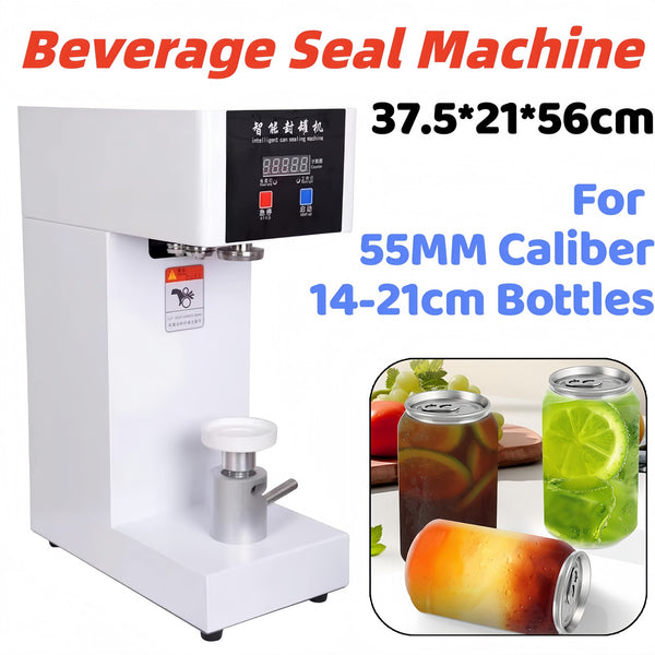 180W Electric Cans Sealer Beverage Seal Machine Milk Tea Drink Bottle Sealer AU