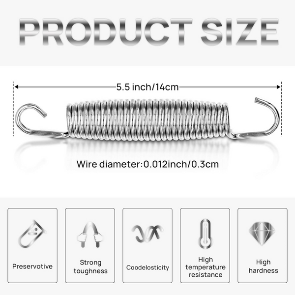 24pcsTrampoline Spring Heavy Duty Stainless Steel Replacement Trampoline Replace