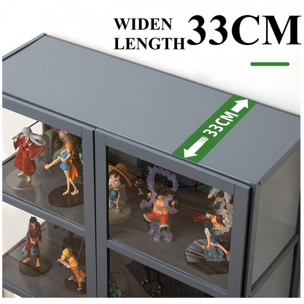 Figures Showcase Lego Display Cabinet w/ Acrylic Door Clear Bookshelf 4/5 Tier