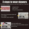 Manual Mutton Kebab Machine BBQ Skewer Meat Making Mahcine Kebab Press Mould