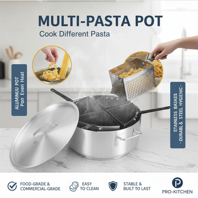 20 Quart Pasta Pot Fryer Pot OR Stainless Steel Pasta Pot Strainer Basket