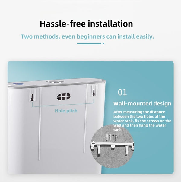 3/6L Toilet Cistern Flush Tank W/ Installation Kit Universal WELS Toilet Access