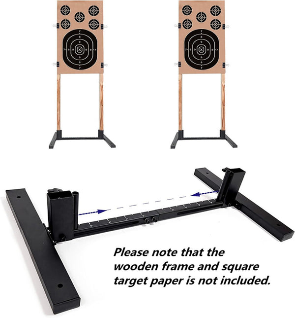 Steel Shooting Targets Stand Foundation Paper Targets Holder Adjustable Base