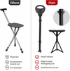 Hiking Trekking Poles Walking Stick With Seat Anti Shock Adjustable Camping Cane