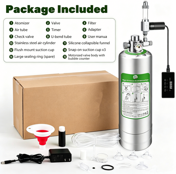 Aquarium Co2 Generator System New Upgraded Automatic Timing Motor Valve 2L AU