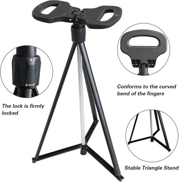 Hiking Trekking Poles Walking Stick With Seat Anti Shock Adjustable Camping Cane