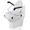 Toilet Seat Risers Raised Toilet with Armrest Adjustable Height for the Elderly