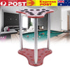 12 Cue Rack Wooden Floor Stand Corner Triangle Billiard Stick Holder Organizer
