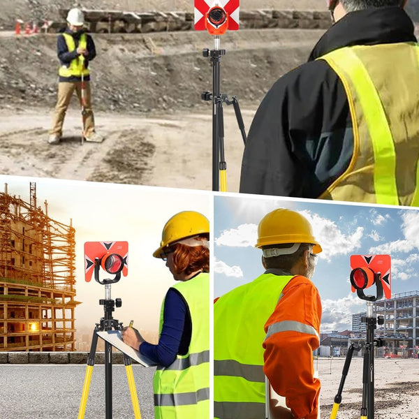 107-180cm Surveying Pole Thumb Release Bipod For Prism Pole Leveling Rod Survey