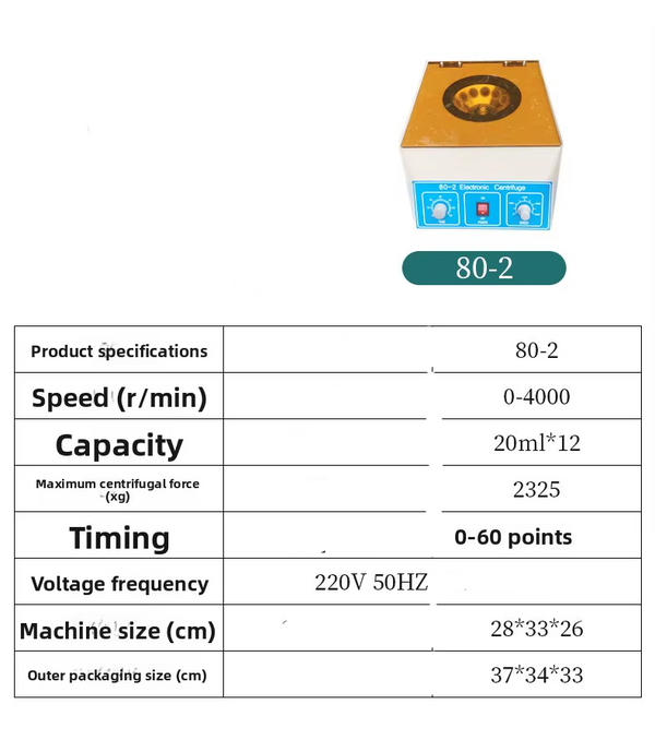 Centrifuge Laboratory Centrifuge Machine For 20ml Blood Tube 4000rpm 12 Holes
