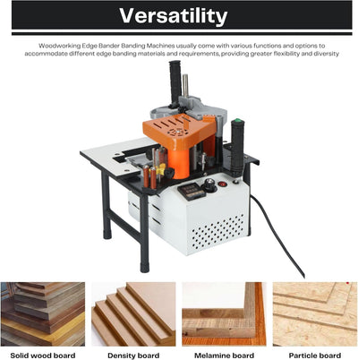 Portable Edge Bander Manual Woodworking Edge Banding Machine Double Side Gluing