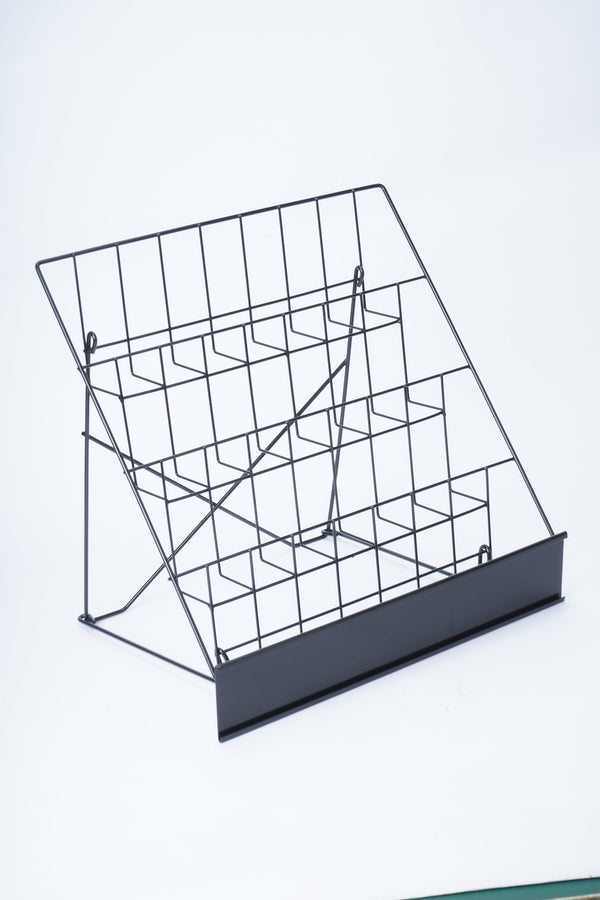 Book Display Rack Comic Book Greeting Card Stand Tabletop Magazine CD Holder