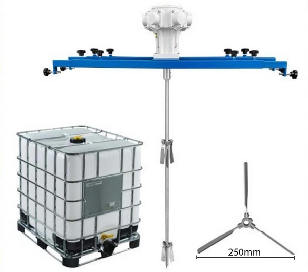 Pneumatic IBC Paint Mixer IBC Drum Coat Mixer Bracket Stirring Agitator 0-1000L