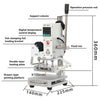220V Hot Foil Press Stamping Machine Printer Manual Temperature Control Embosser
