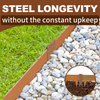 6 Landscape Garden Lawn Edging Border Pre-Rusted Plant Grass Steel Barrier Fence