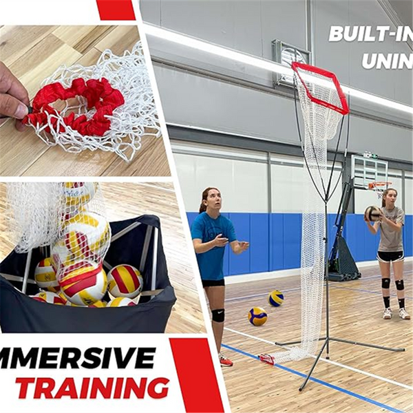 Volleyball Setter Trainer Net Adjustable Height Volleyball Target Net Rebounder